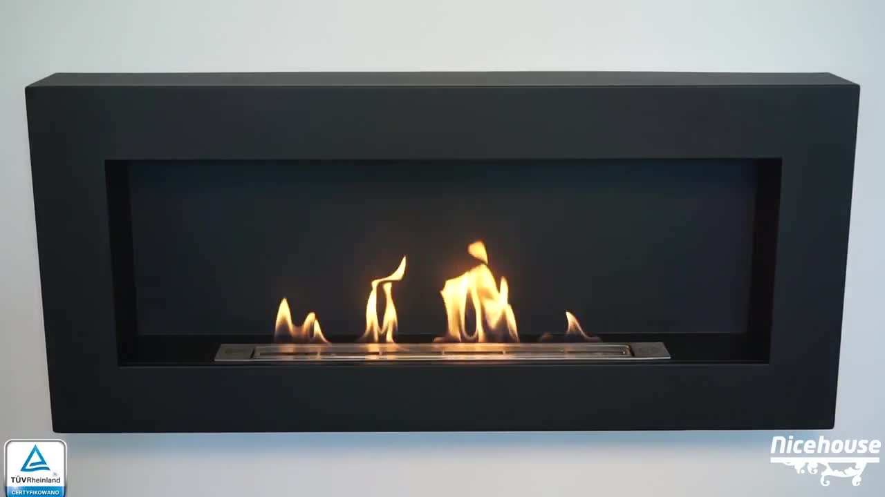 Ethanol-kamin 90cm BOX mit zu öffnendem Glas. Bioethanol Produktbild-Vorschau 7