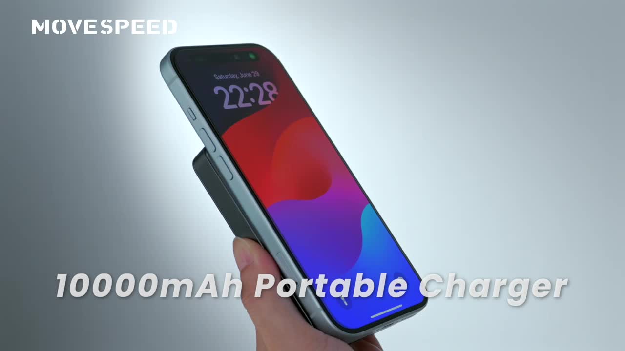 MOVESPEED 10000mAh magnetická powerbanka – ultra tenká Náhled obrázku produktu 7