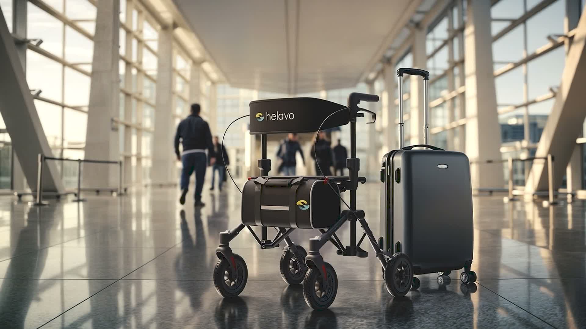 Helavo Reiserollator faltbar und leicht mit Sitz für Produktbild-Vorschau 7