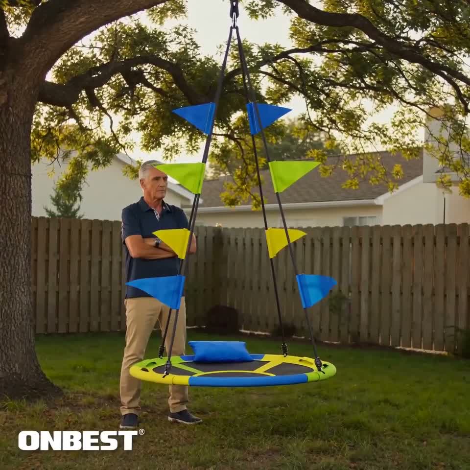 ONBEST Nestschaukel | 120 cm | bis 250kg | mit Kissen | Produktbild-Vorschau 7