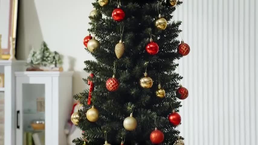 COSTWAY 180cm künstlicher Weihnachtsbaum Bleistift, Produktbild-Vorschau 7