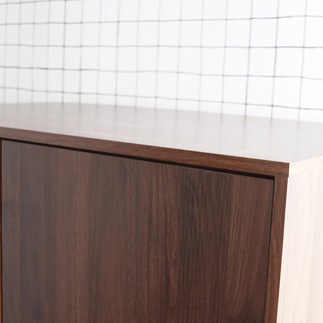 sweeek - Sideboard 1 Tür, 2 Einlegeböden, 80 cm - Produktbild-Vorschau 7
