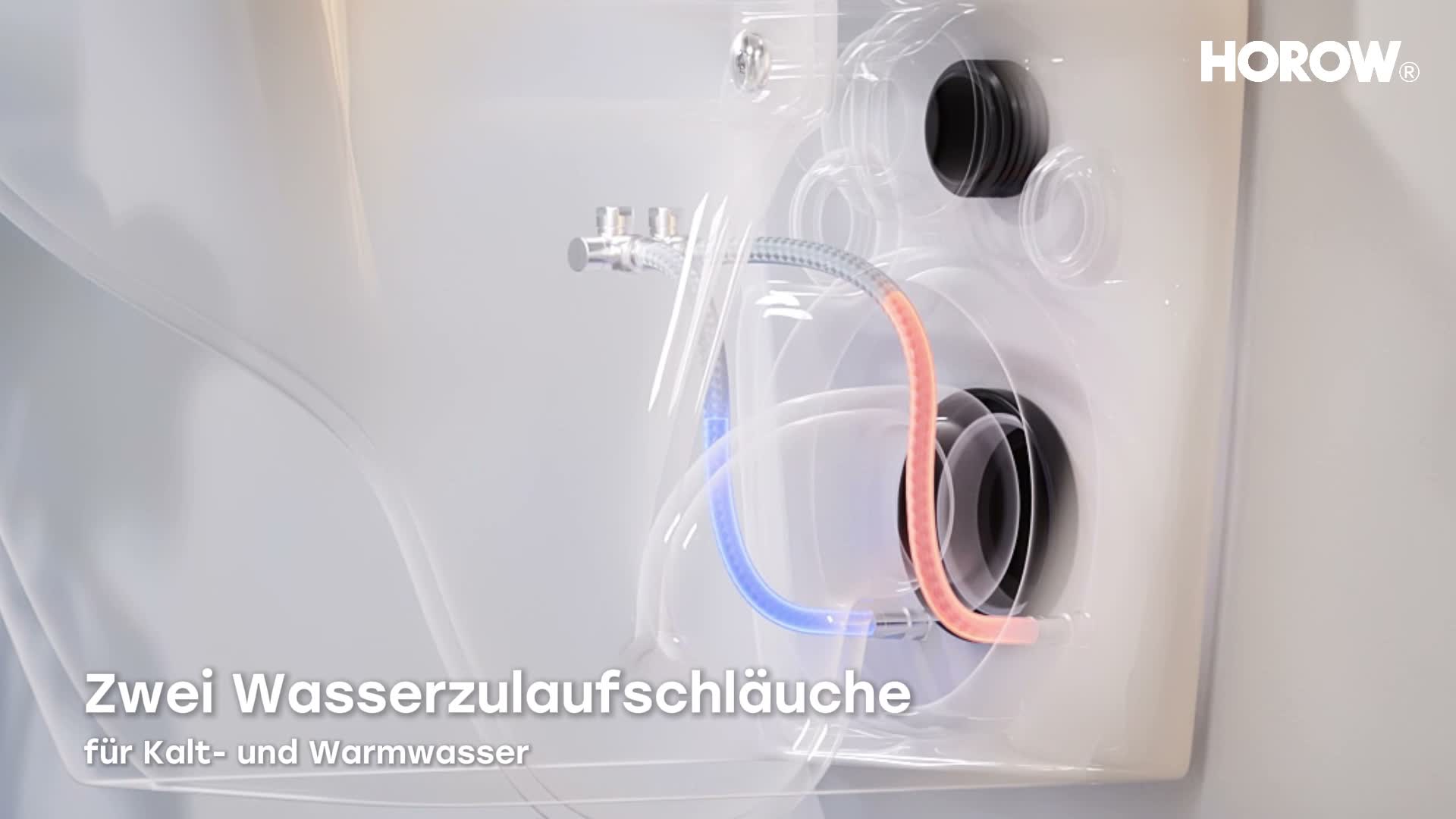 HOROW Dusch WC mit Bidet Funktion, Hänge WC mit Produktbild-Vorschau 7