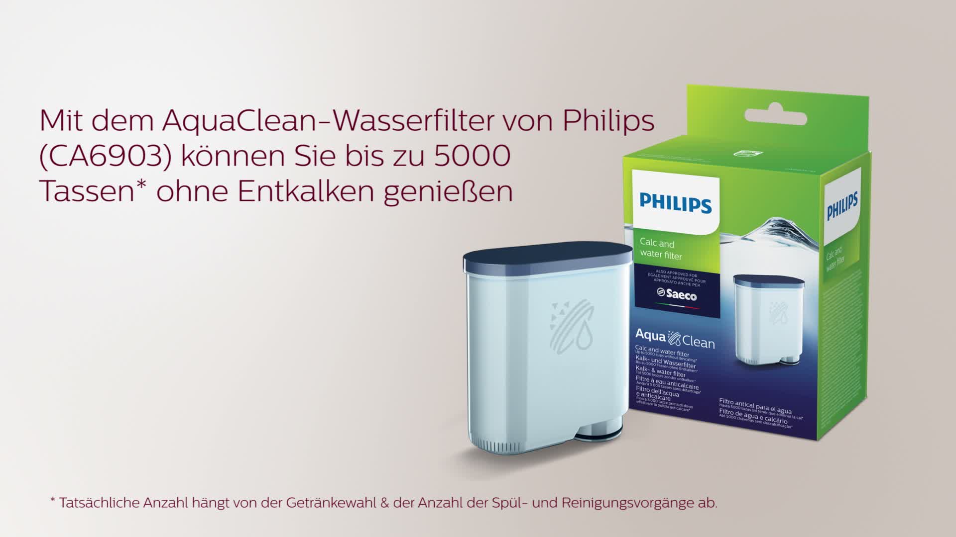 Philips Saeco Aqua Clean Kalk- und Wasserfilter für Produktbild-Vorschau 3