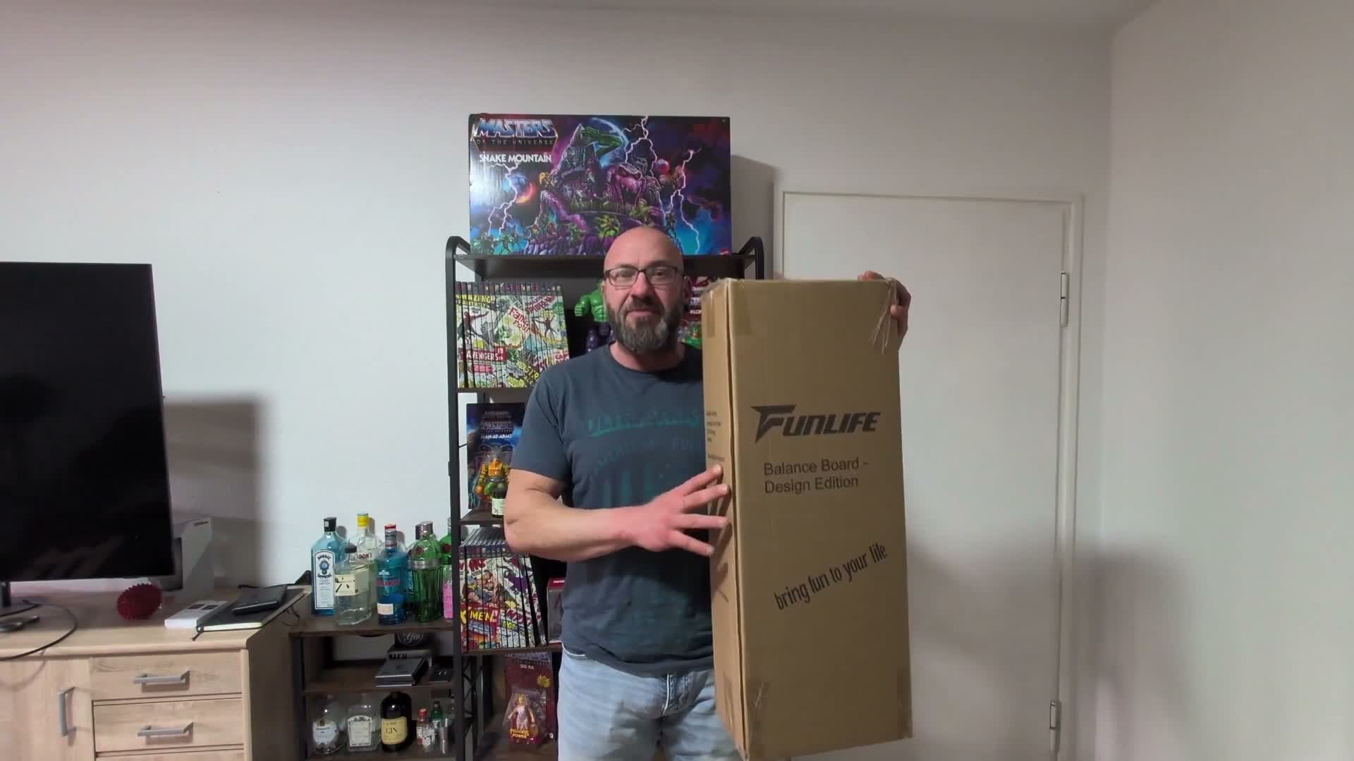 FunLife MOVE: Tabla de equilibrio de madera con rodillo – Vista previa de la imagen del producto 7