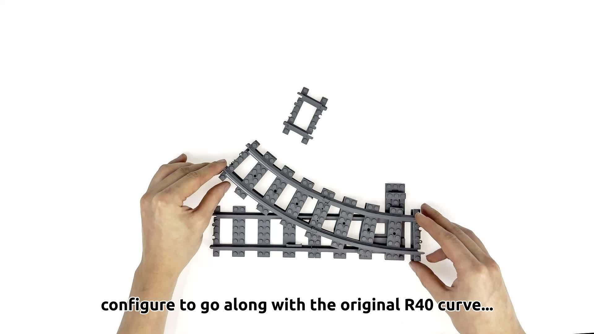 Trixbrix Weiche rechts R40, modular – Schienen kompatibel Produktbild-Vorschau 7