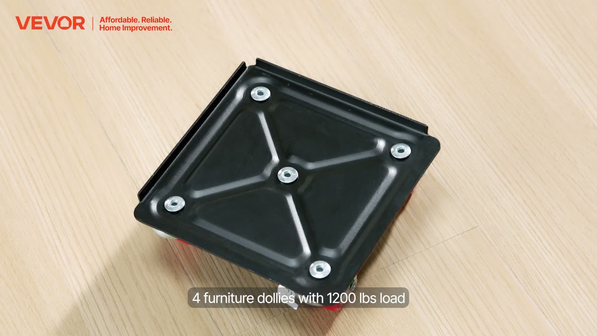 VEVOR Möbelwagen, max. 544 kg, Schwerlastmöbel mit 5 360° Produktbild-Vorschau 7