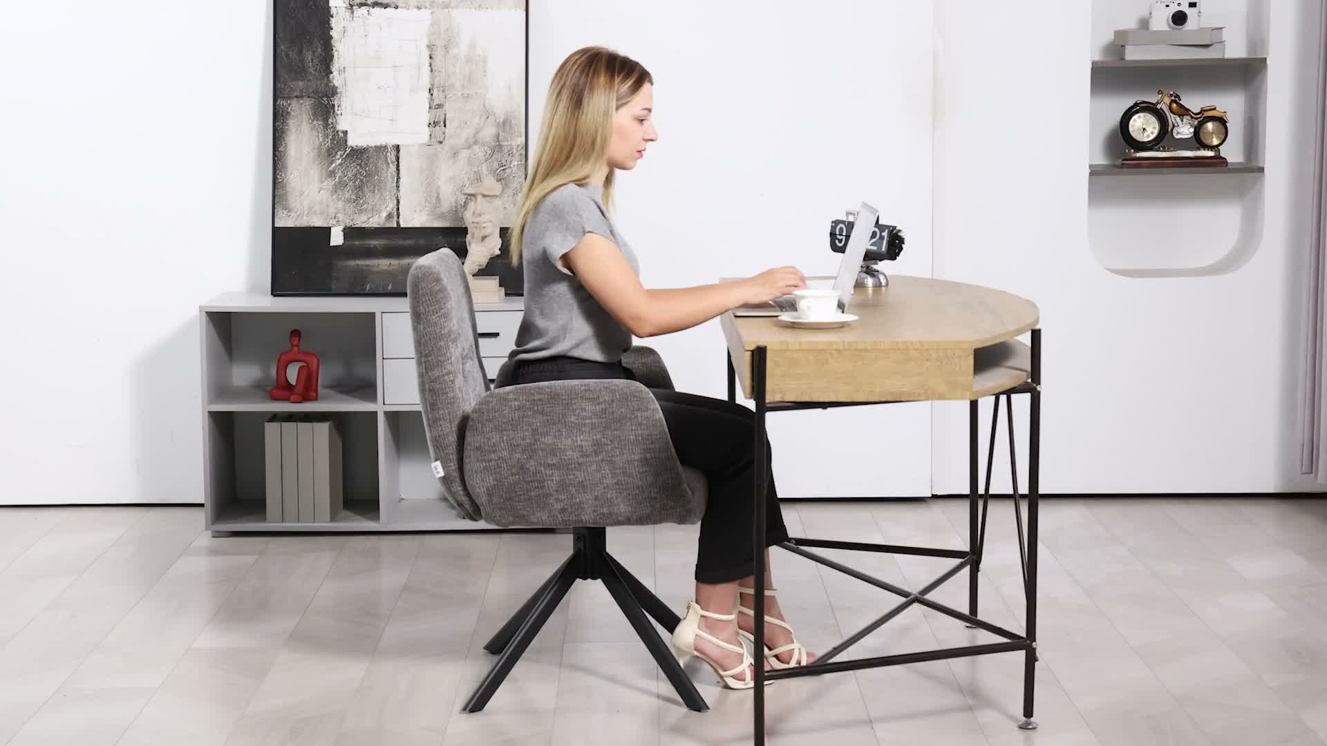 HOMCOM Sessel Drehbar Loungesessel mit Armlehne, Produktbild-Vorschau 7