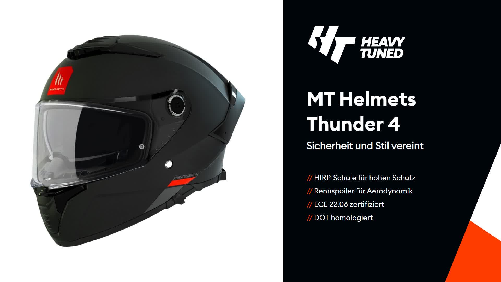 Mt Helmets Thunder 4 Sv Integralhelm Schwarz M Schwarz M Produktbild-Vorschau 7