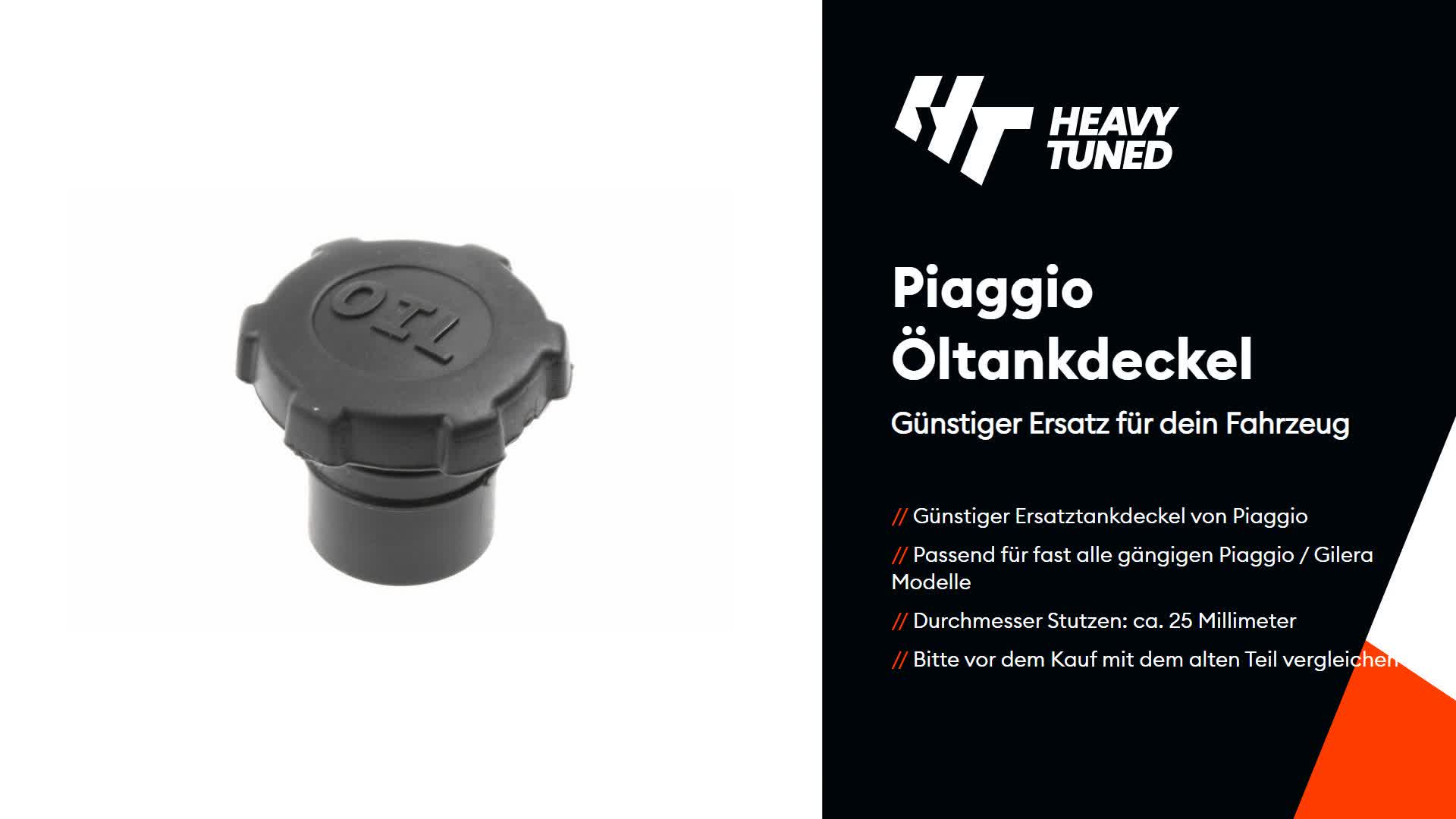 Piaggio Öltank Deckel kompatibel mit Piaggio Typhoon, Produktbild-Vorschau 4