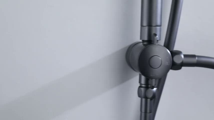 CECIPA Duschset Schwarz Duschsystem Regenduschset ohne Produktbild-Vorschau 7