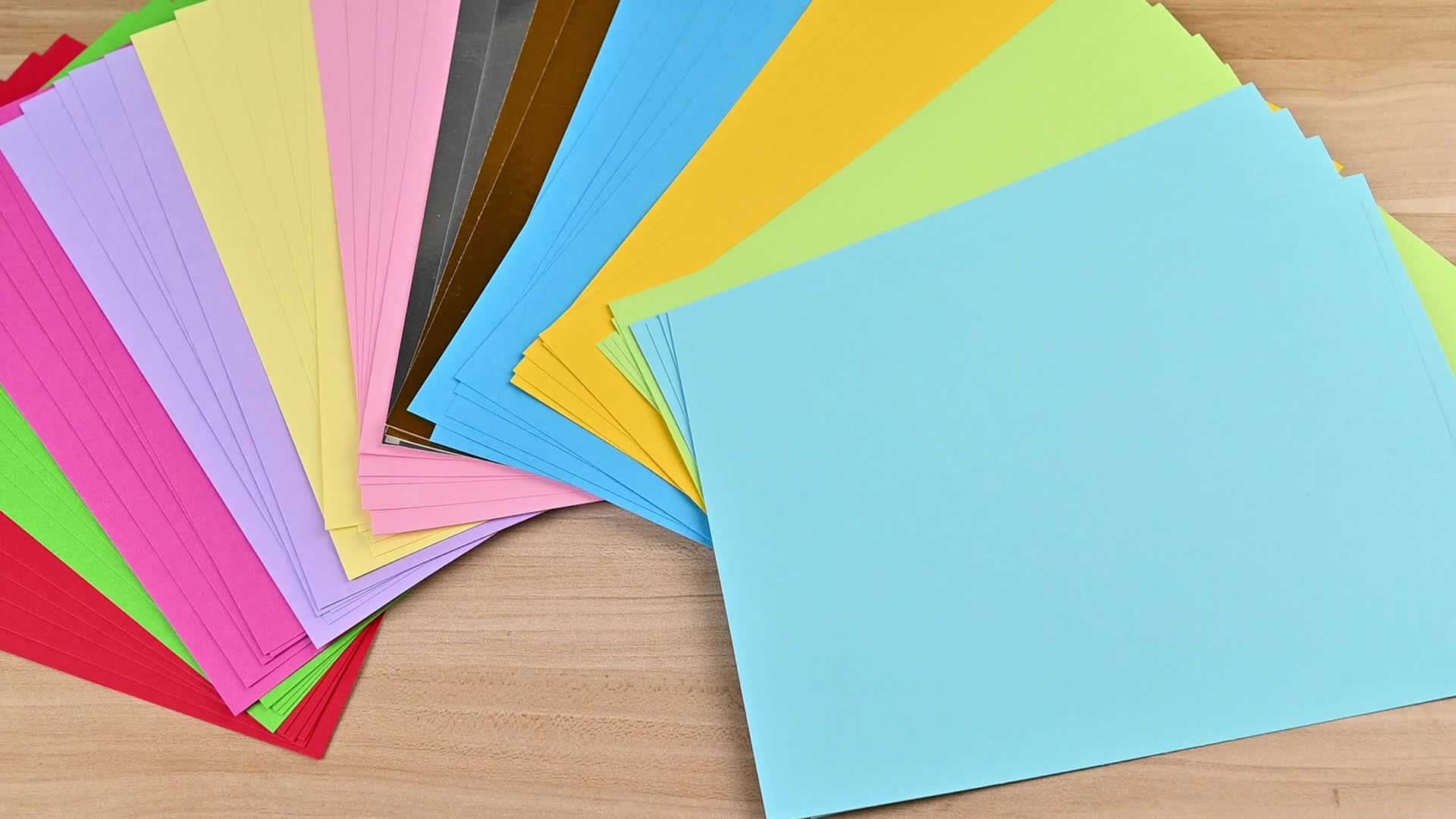 50 Blatt Tonpapier 220 g/m² Buntpapier A4 - 10 Farben bunt Produktbild-Vorschau 7