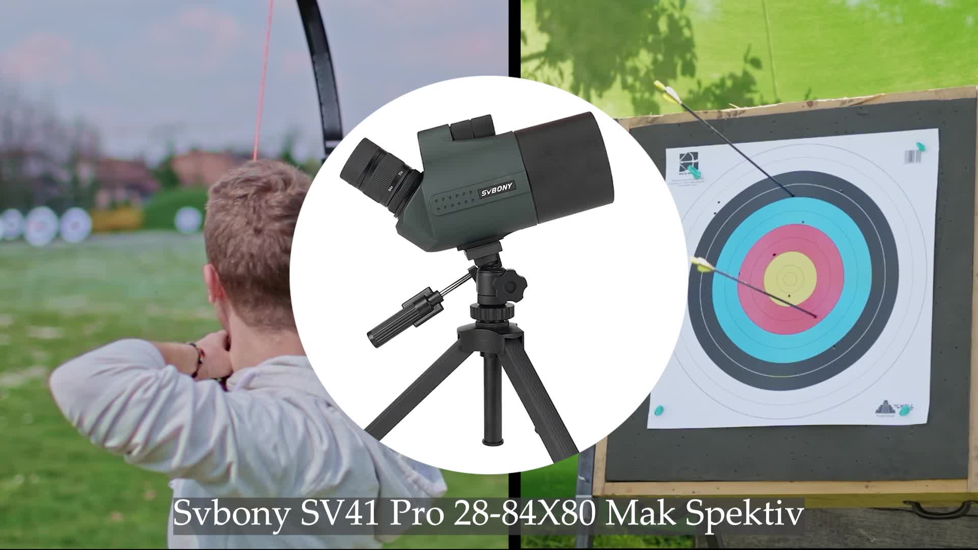 Svbony SV41Pro Mak Spektiv, 28-84X80 FMC Dual Speed Fokus Produktbild-Vorschau 7
