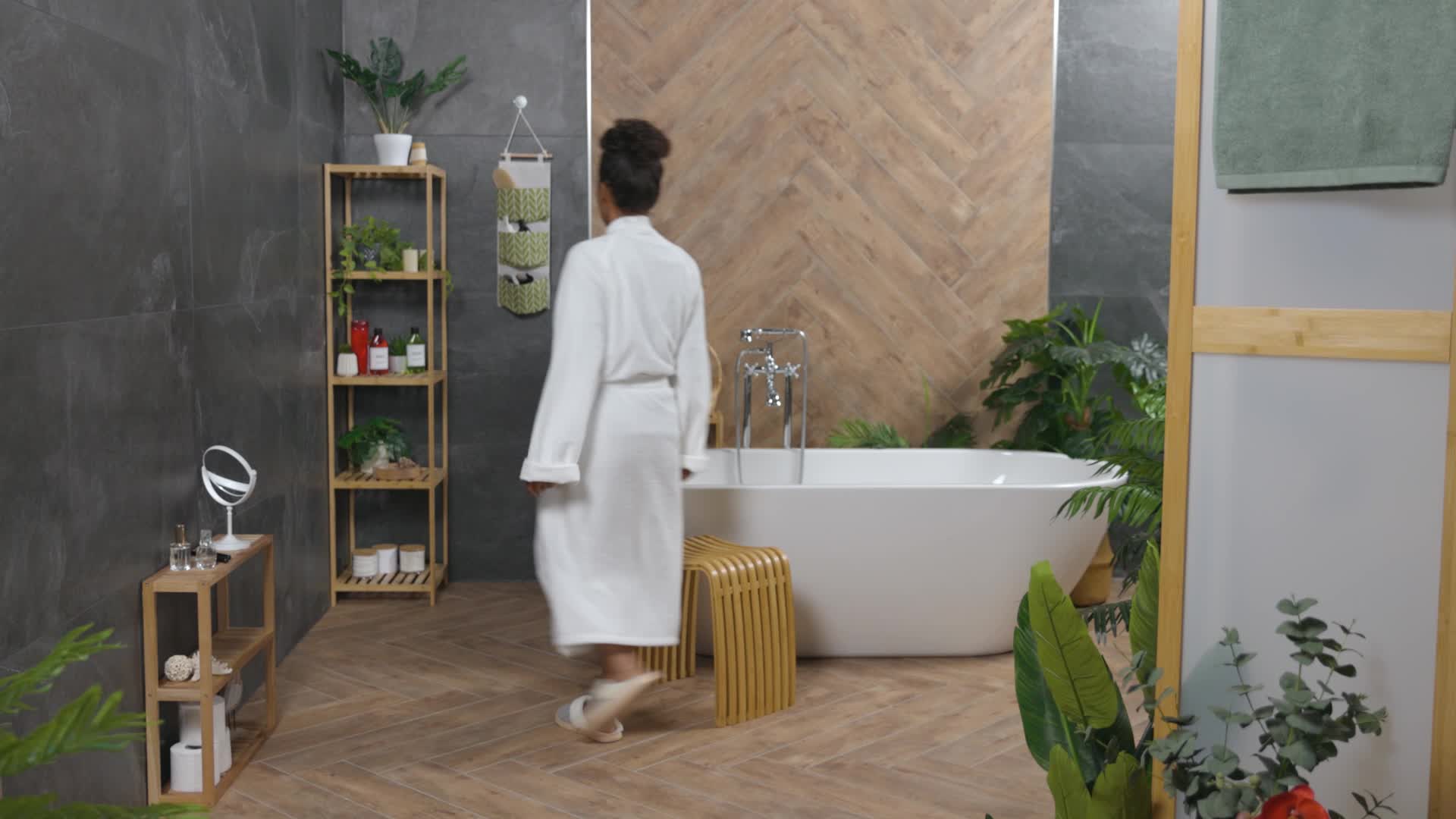 Relaxdays Hängeorganizer, 3 Fächer, Baumwolle, HxB: 74x20 Produktbild-Vorschau 7