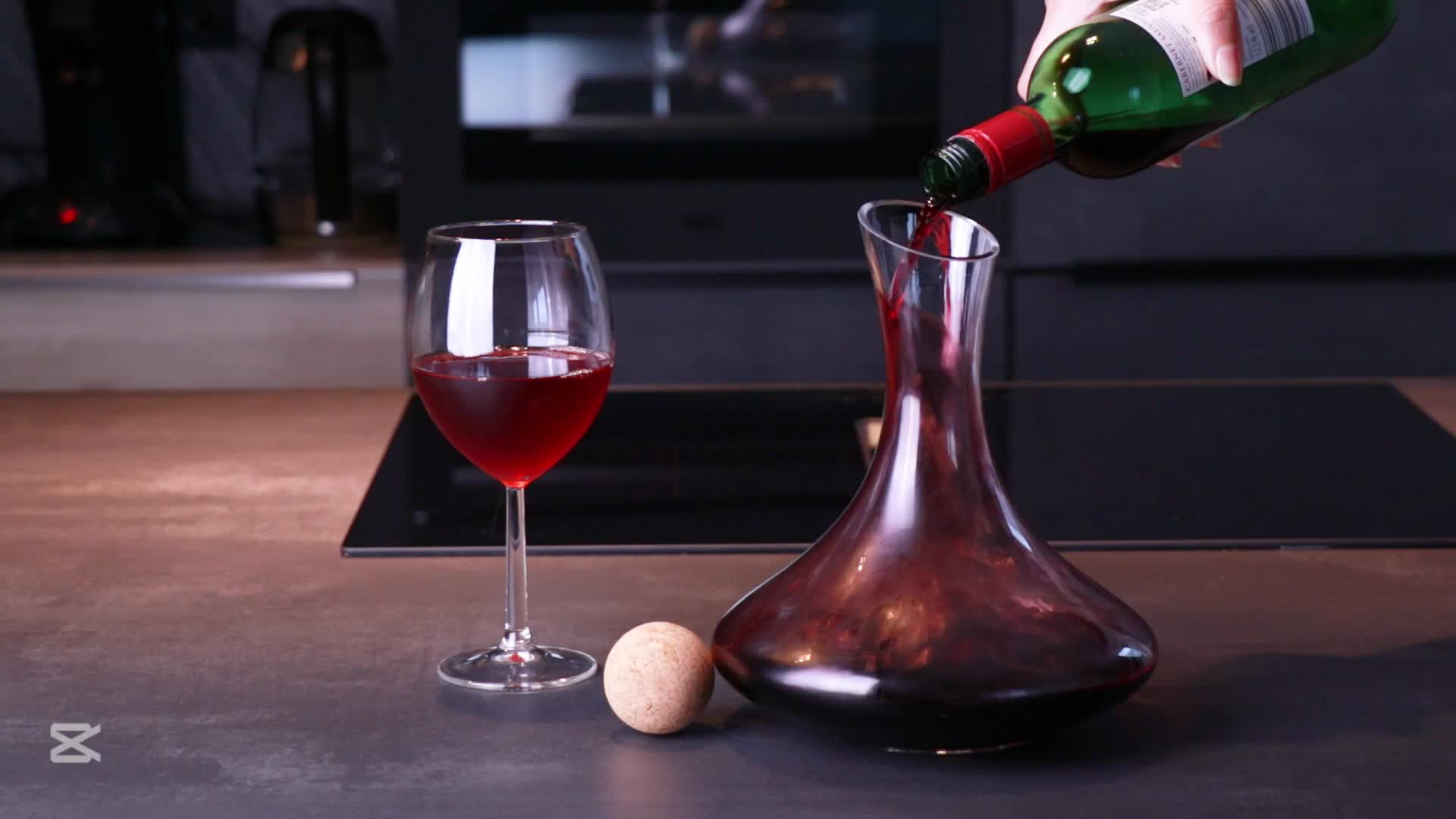 Intirilife Glas Karaffe mit 1.8 Liter für Rotwein - Produktbild-Vorschau 7