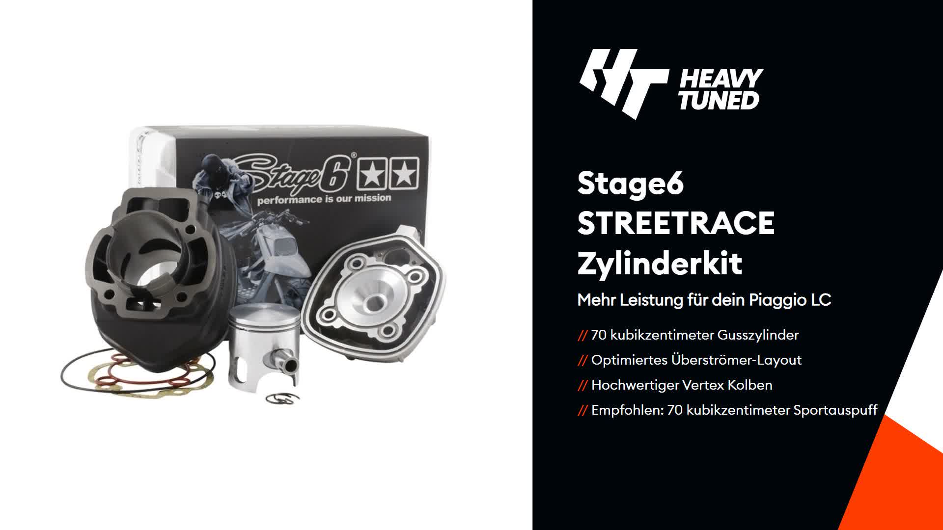 Stage6 R/T Zylindergruppe Stage6 Gusseisen Streetrace 70cc Produktbild-Vorschau 6