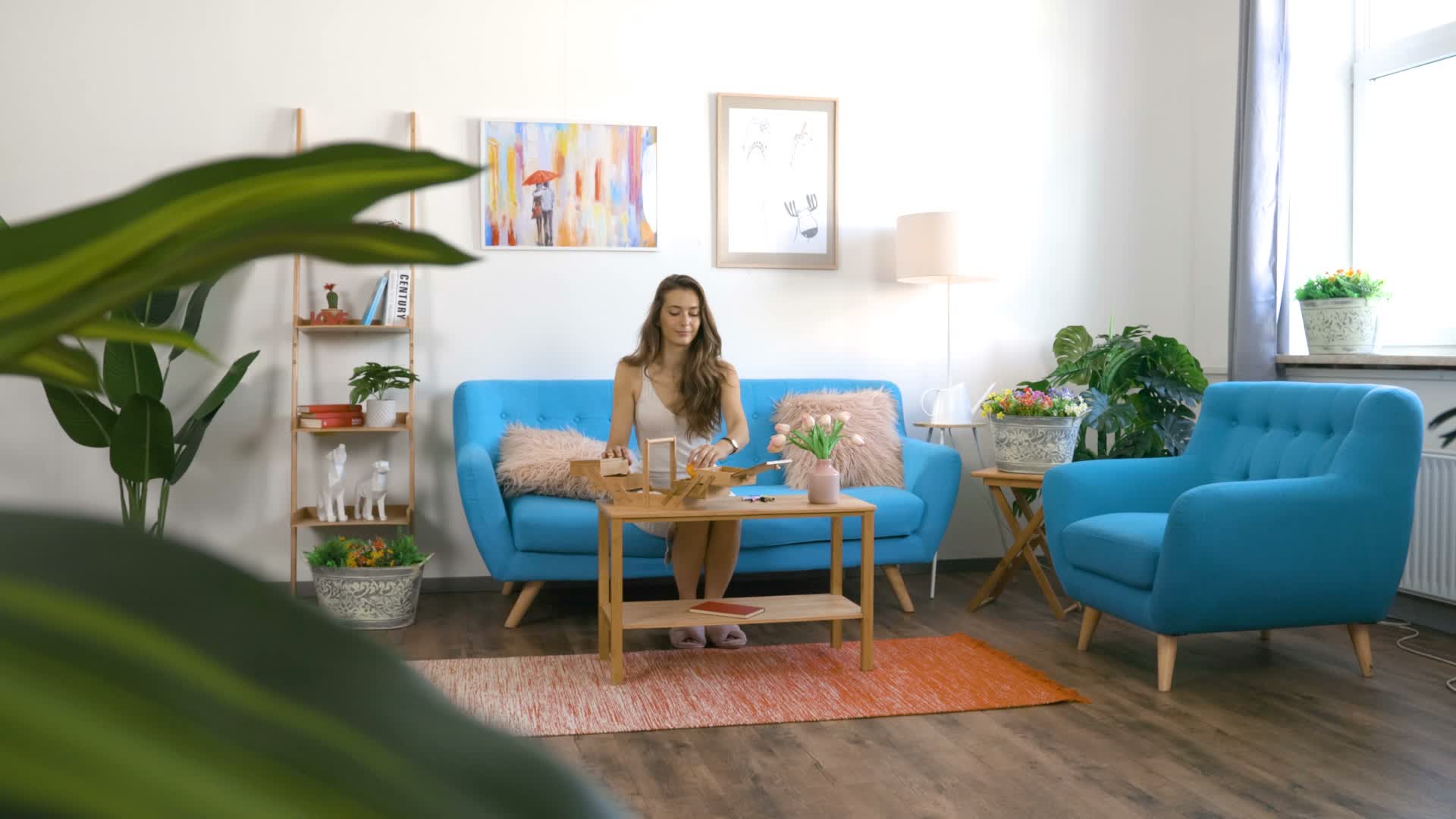 Relaxdays Nähkästchen klein, aus Bambus, Nähkasten ohne Produktbild-Vorschau 7