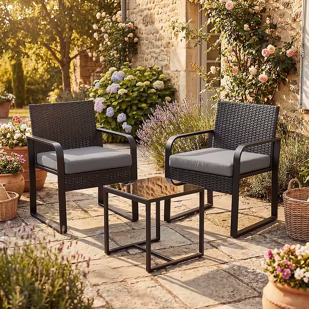 Bealife Gartenmöbel-Sets Balkonset,Gartentisch- und Produktbild-Vorschau 7