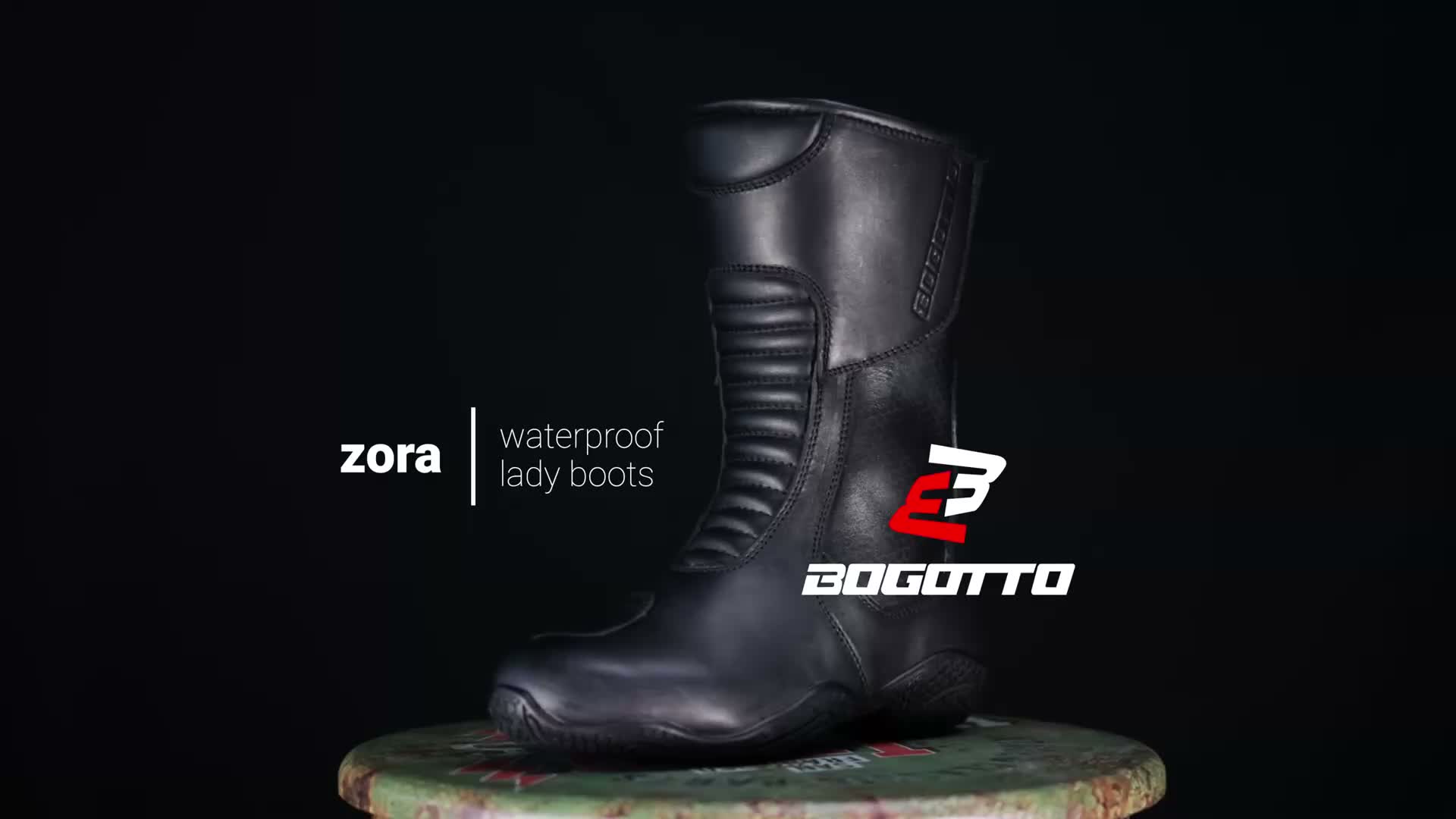 Bogotto Zora wasserdichte Damen Motorradstiefel, schwarz, Produktbild-Vorschau 6