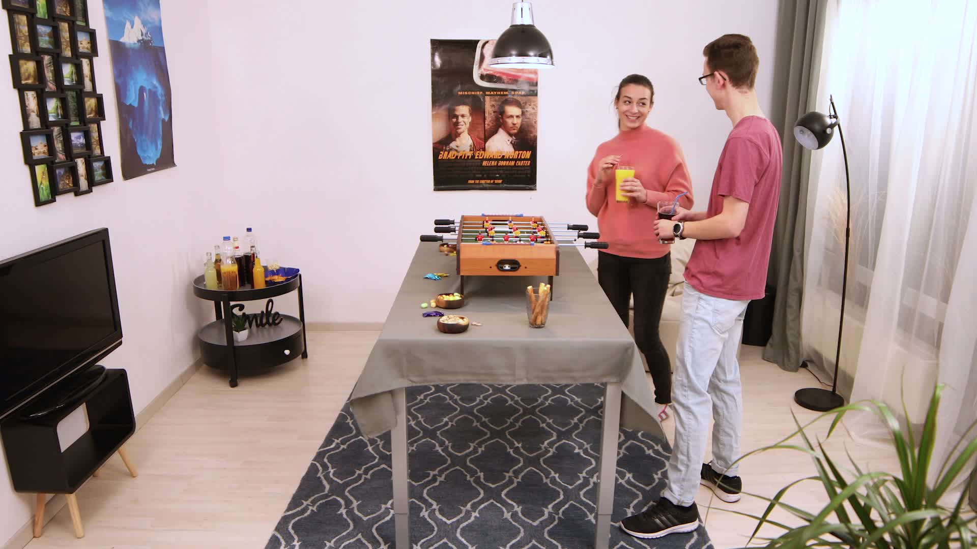 Relaxdays Tischkicker, Tischfussball Kinder und Erwachsene, Produktbild-Vorschau 7