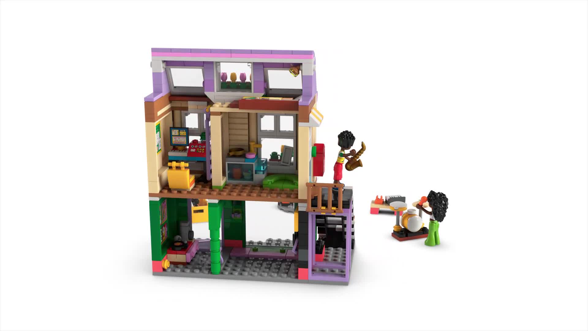 LEGO Friends Musikladen & Wohnung -  Kinder Spielzeug - Produktbild-Vorschau 7