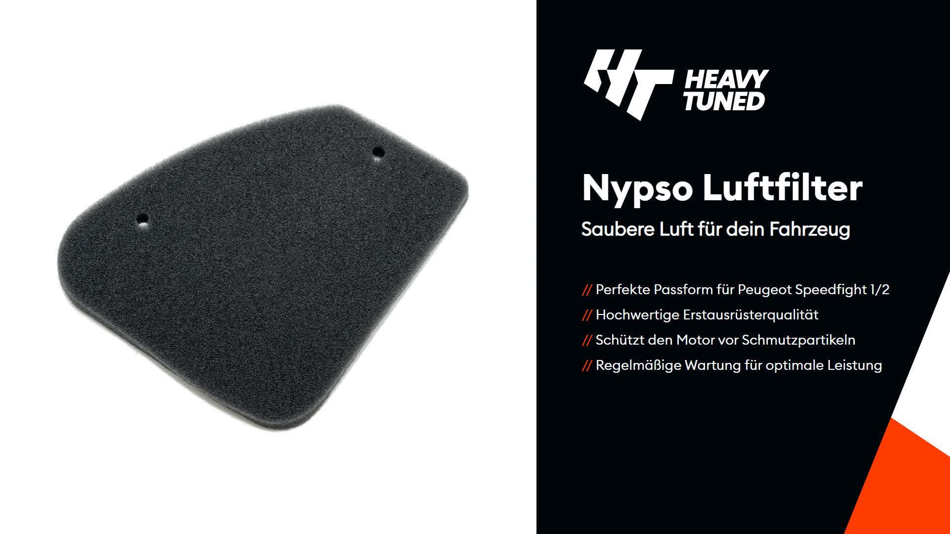 Nypso Luftfiltereinlage kompatibel mit Peugeot Speedfight 1 Produktbild-Vorschau 3