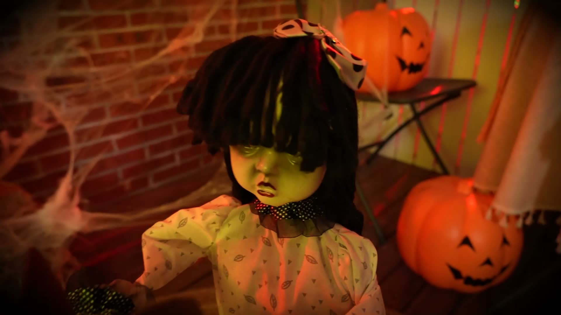 HOMCOM Animiertes Halloween-Mädchen auf Schaukelpferd 72 Produktbild-Vorschau 7