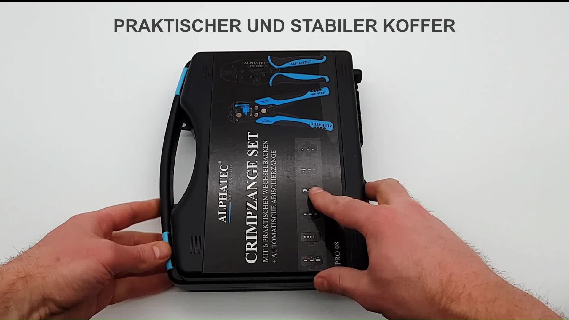 ALPHATEC® 8-teiliges Crimpzange Set mit Wechselbacken inkl. Produktbild-Vorschau 7
