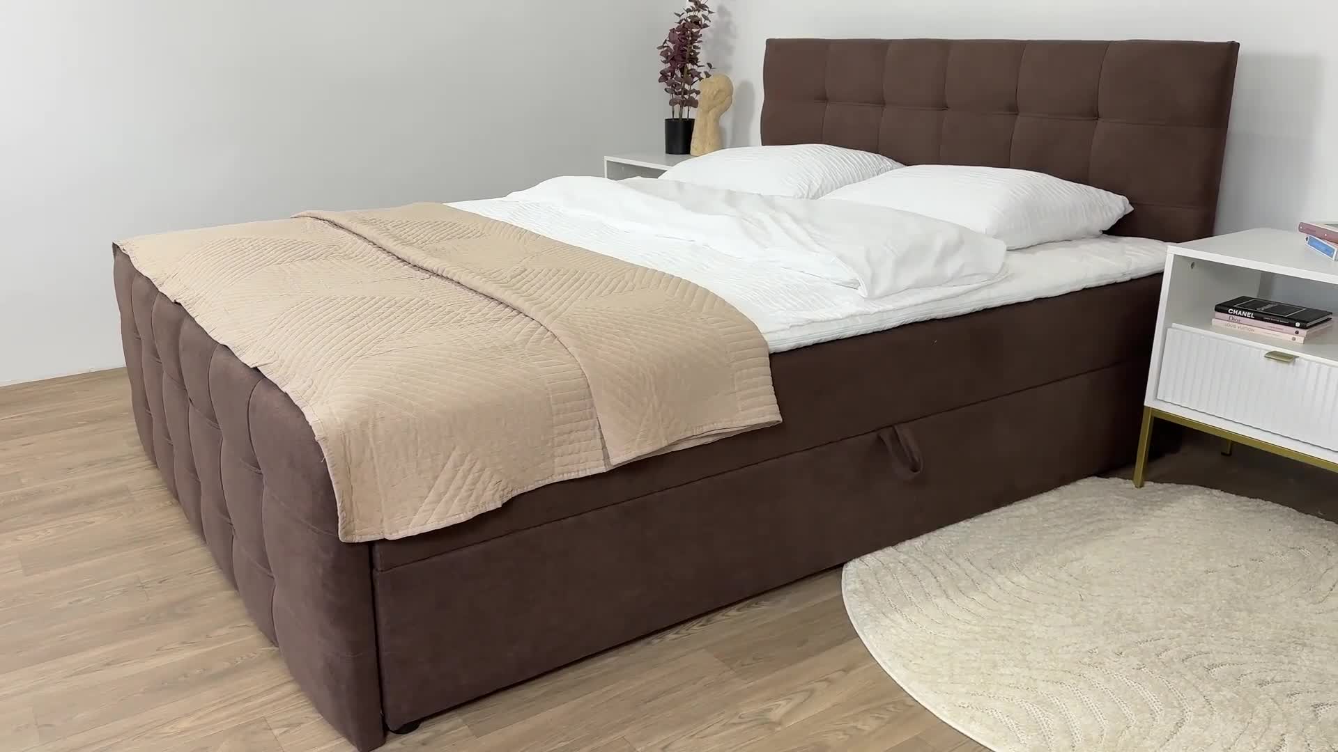 Masseno Boxspringbett AMON 140x200 cm Komplett-Set mit Produktbild-Vorschau 7