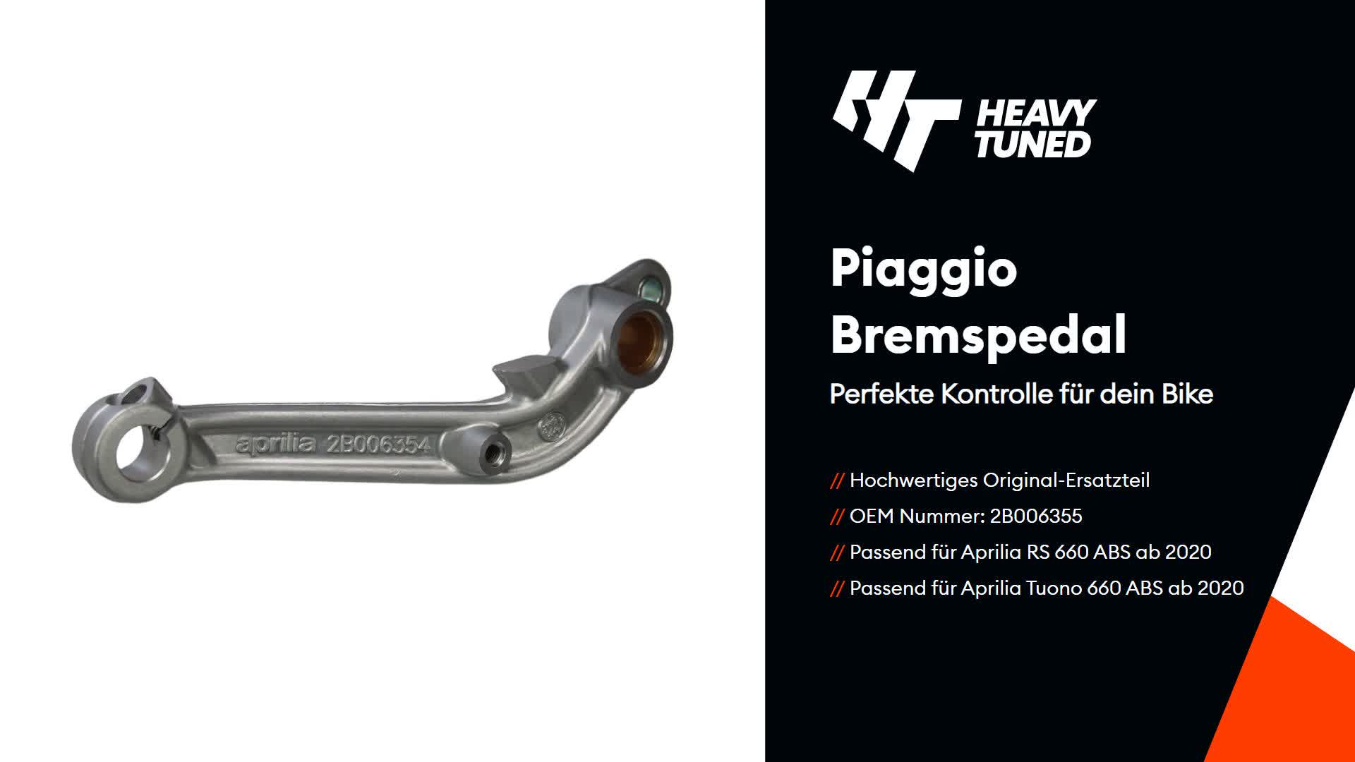 Piaggio Bremspedal 2B006355 kompatibel mit Aprilia RS 660 Produktbild-Vorschau 7