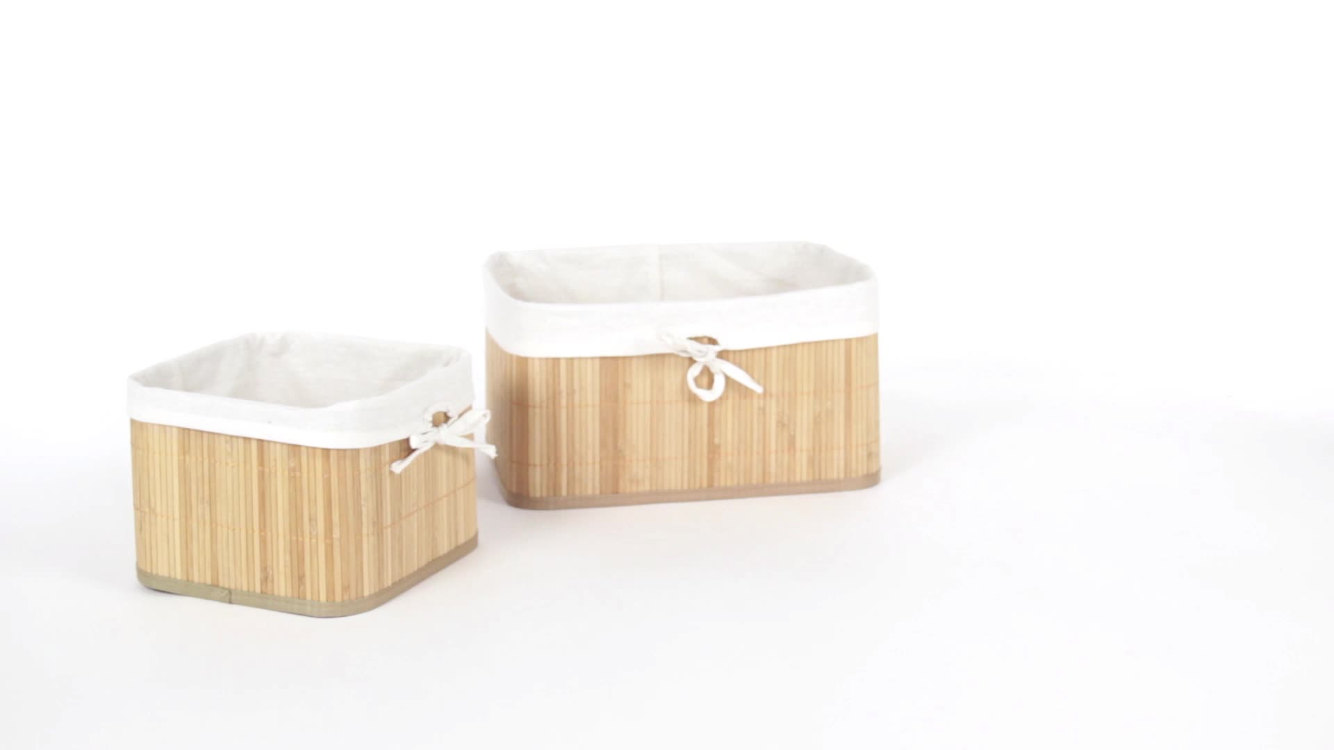 Relaxdays Aufbewahrungskörbe Bambus, 4er Set, Produktbild-Vorschau 7