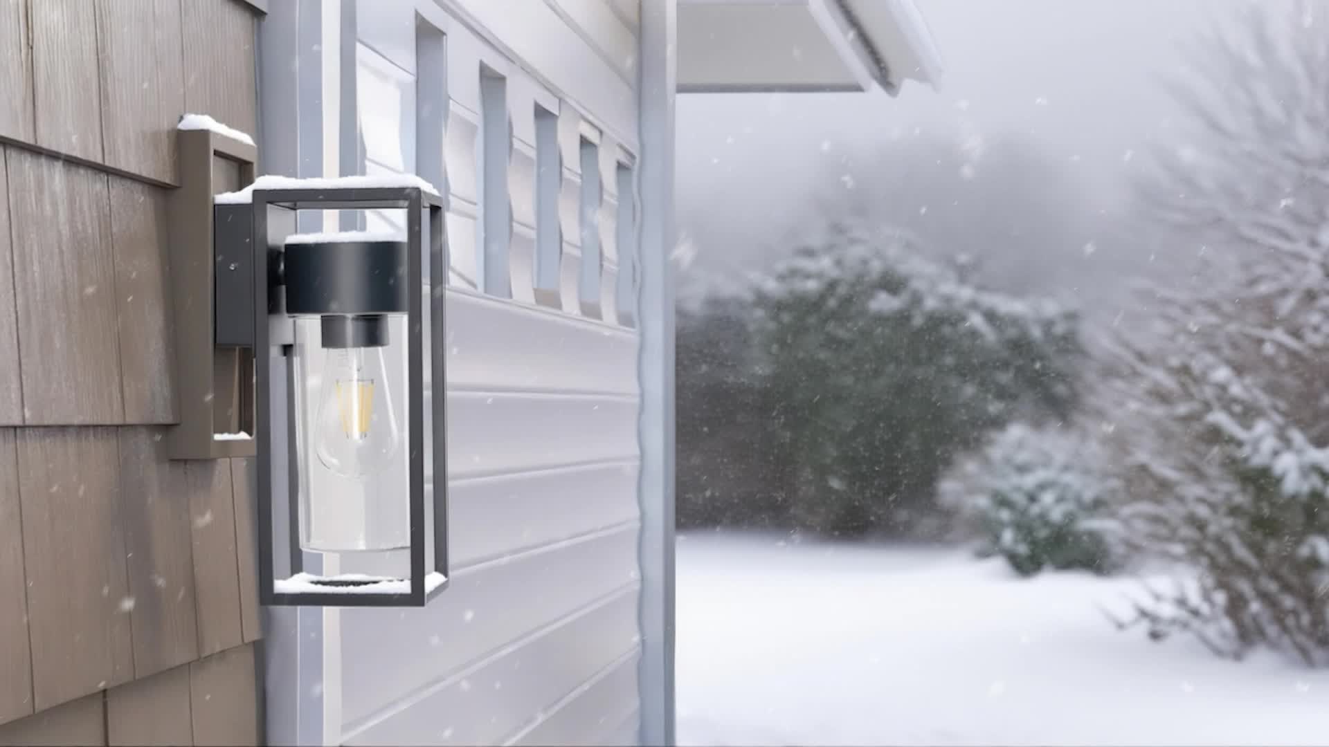 EDISHINE Wandleuchte Innen/Außen, E27 Wandlampe für Produktbild-Vorschau 7
