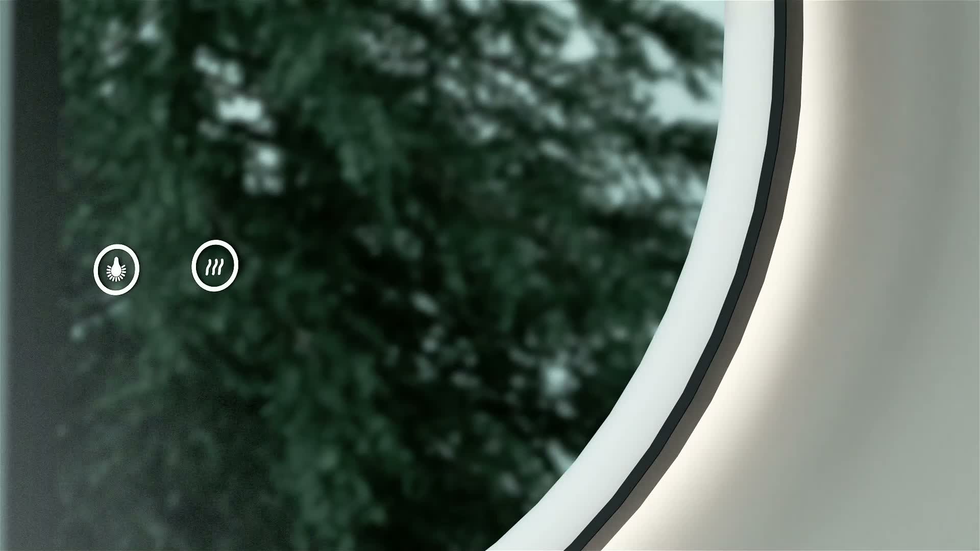 Espejo de baño LED HOKO, 50x90 cm, forma oval, con marco de Vista previa de la imagen del producto 7