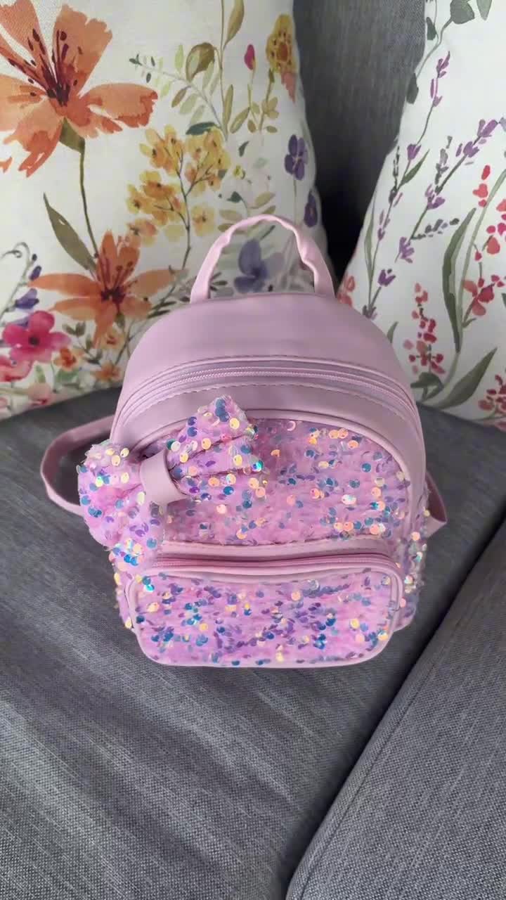 Kinderrucksack Glitzer Mädchen, Pailletten Rucksack Kinder, Produktbild-Vorschau 7
