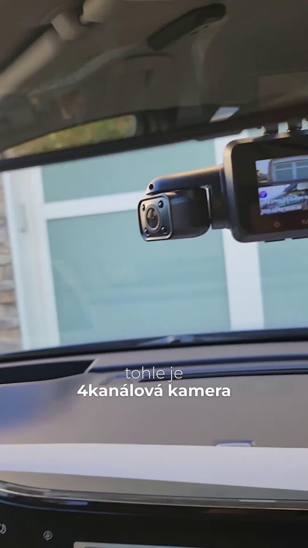 Autokamera s 7,6cm displejem, čtyřkanálový záznamník jízdy Náhled obrázku produktu 7