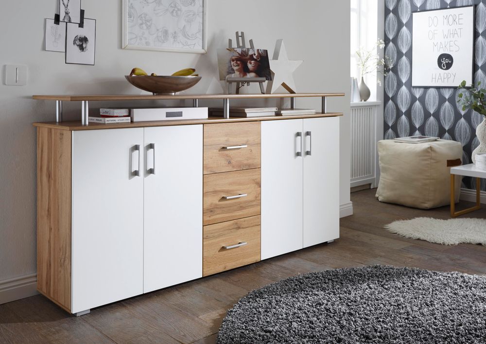 Highboard "Lyndy II" – modernes Highboard mit viel Stauraum und belastbarem Oberboden
