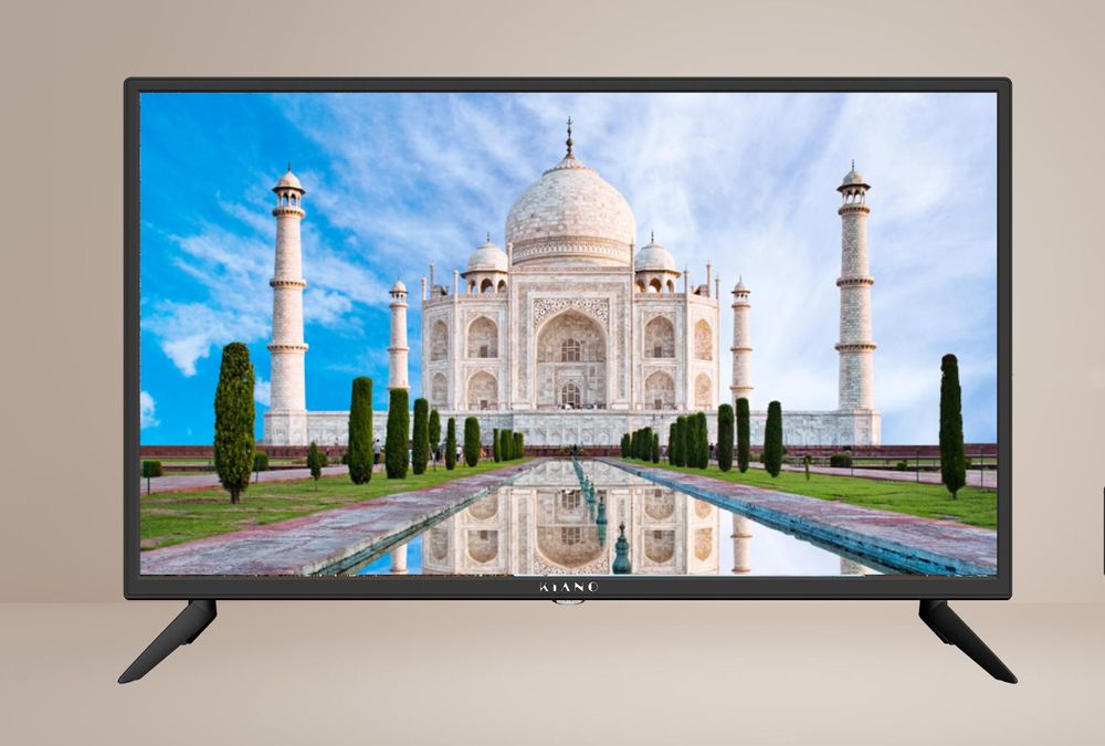 Kiano 32 Zoll LED Fernseher HD Ready - DVB-T2/S2 - 81,3 cm - Dolby Digital Plus - PVR USB Aufnahme - 3x HDMI - VESA 100x100 - Slim TV