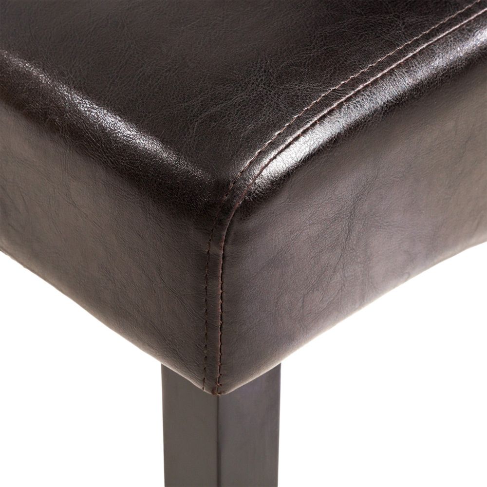 tectake® Esszimmerstuhl gepolstert mit Kunstlederbezug 44 x 63 x 106 cm