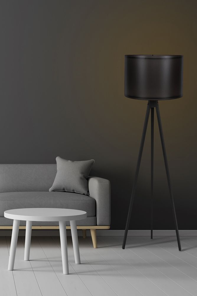 Opviq, 120, Stehlampen, Schwarz, MDF, 38 x 38 x 145 cm
