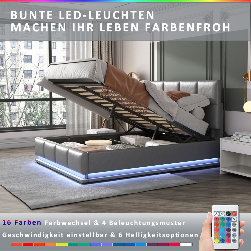 Polsterbett mit Stauraum
