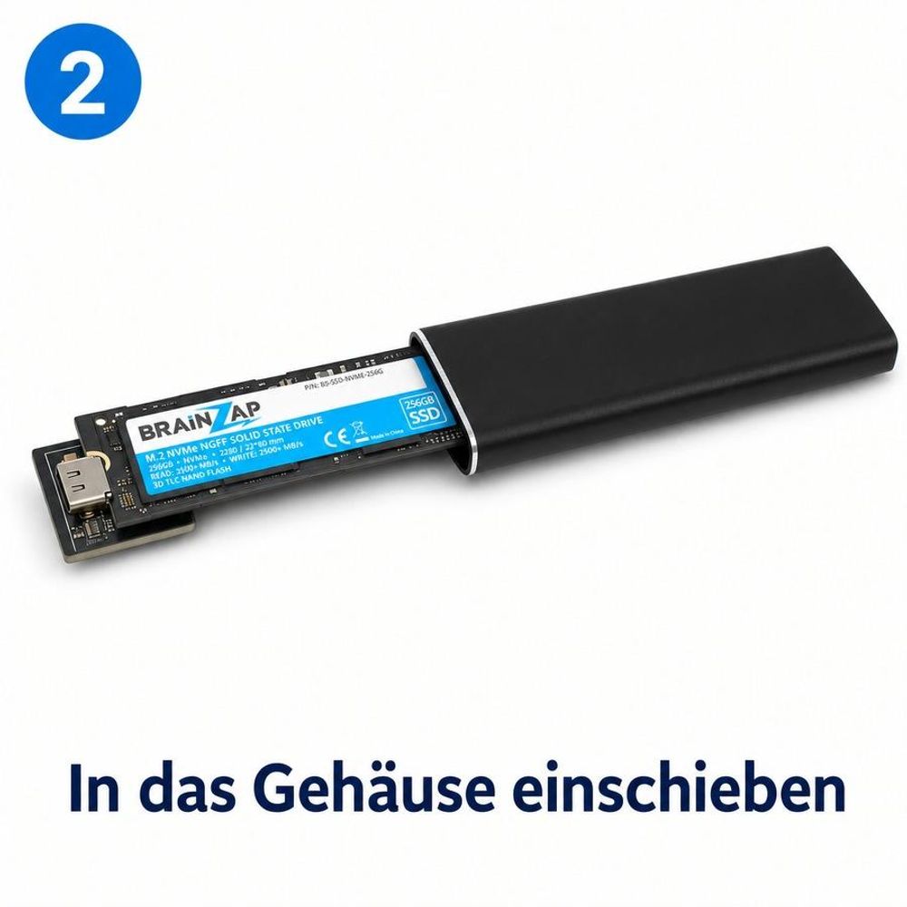 Schritt 2 – In das Gehäuse einschieben