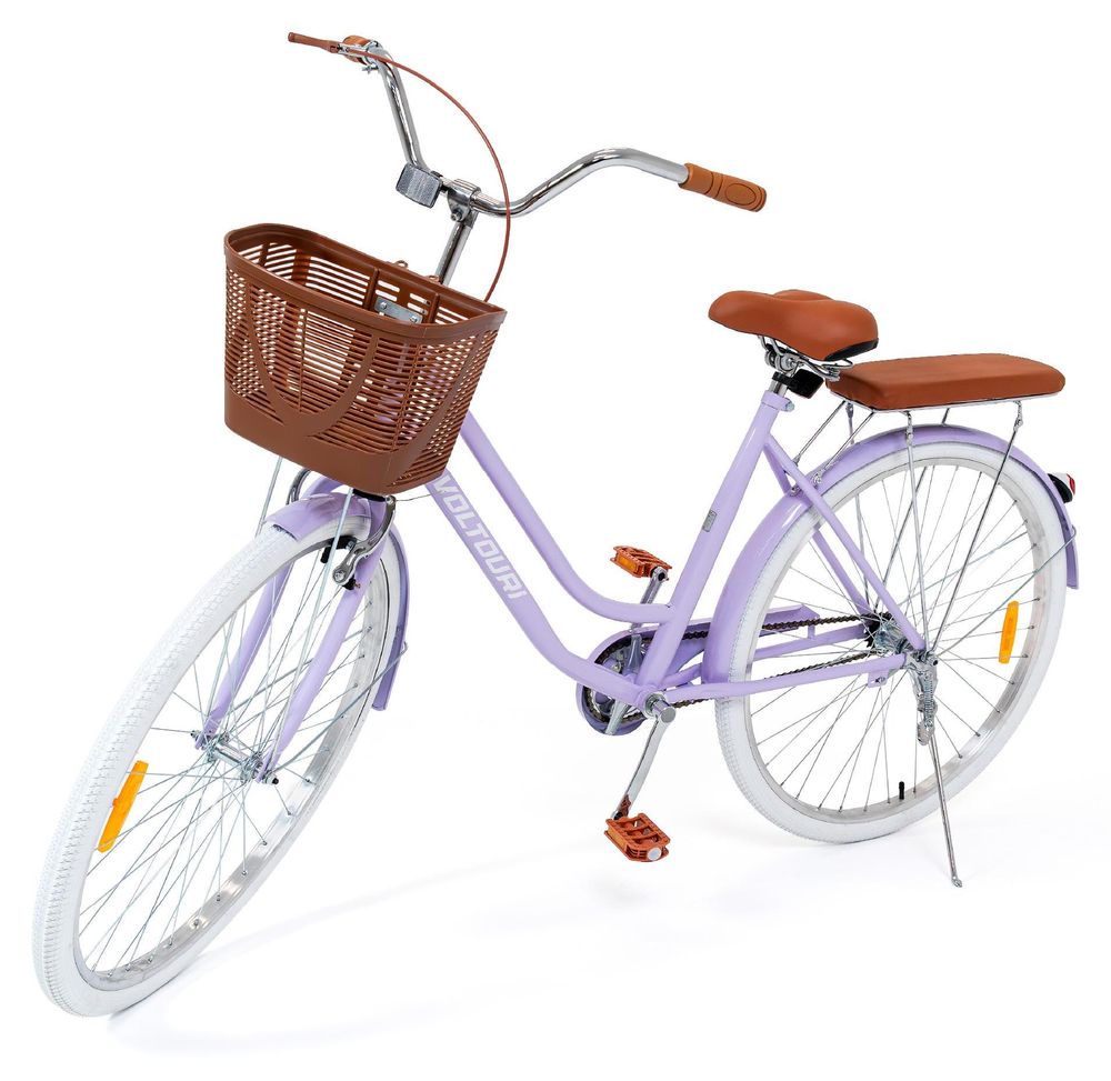 Damen Citybike 28 Zoll VOLTOURI Retro Fahrrad Korb