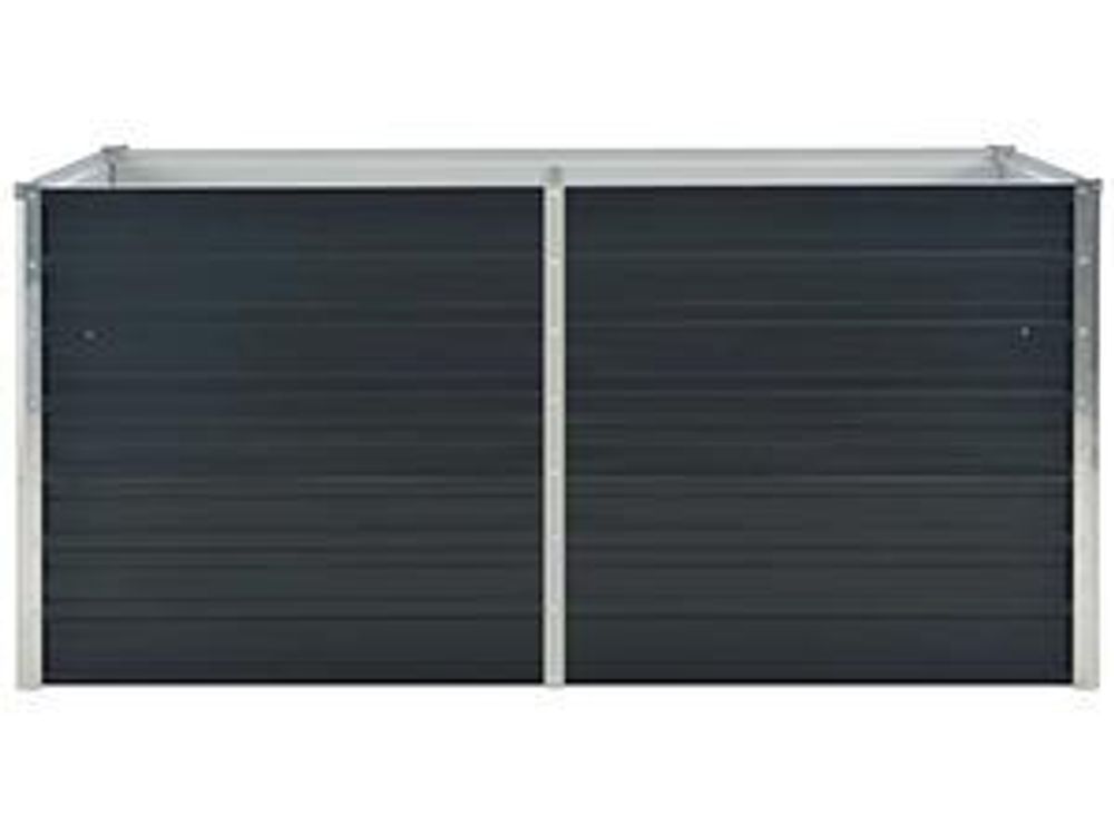 vidaXL Hochbeet Anthrazit 160 x 80 x 77 cm Verzinkter Stahl