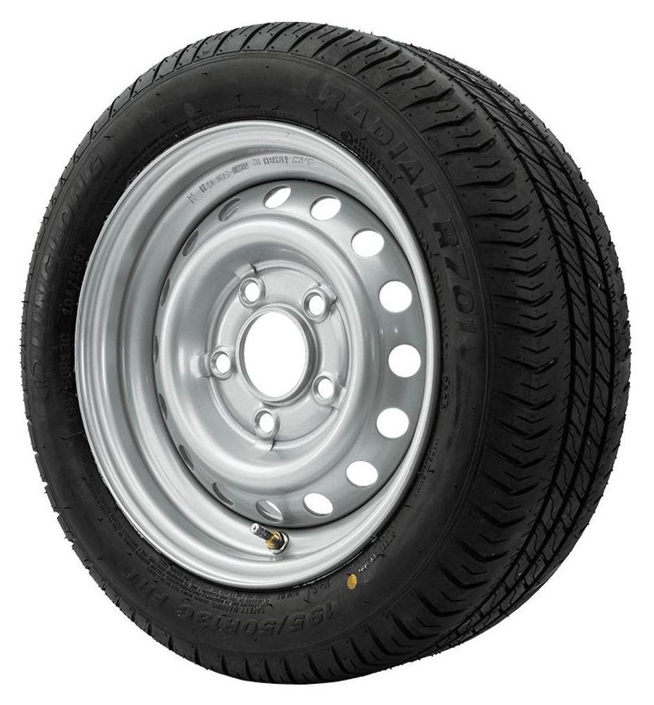 UNITRAILER Komplettrad 195/50 R13C für schwere Anhänger und Transporter