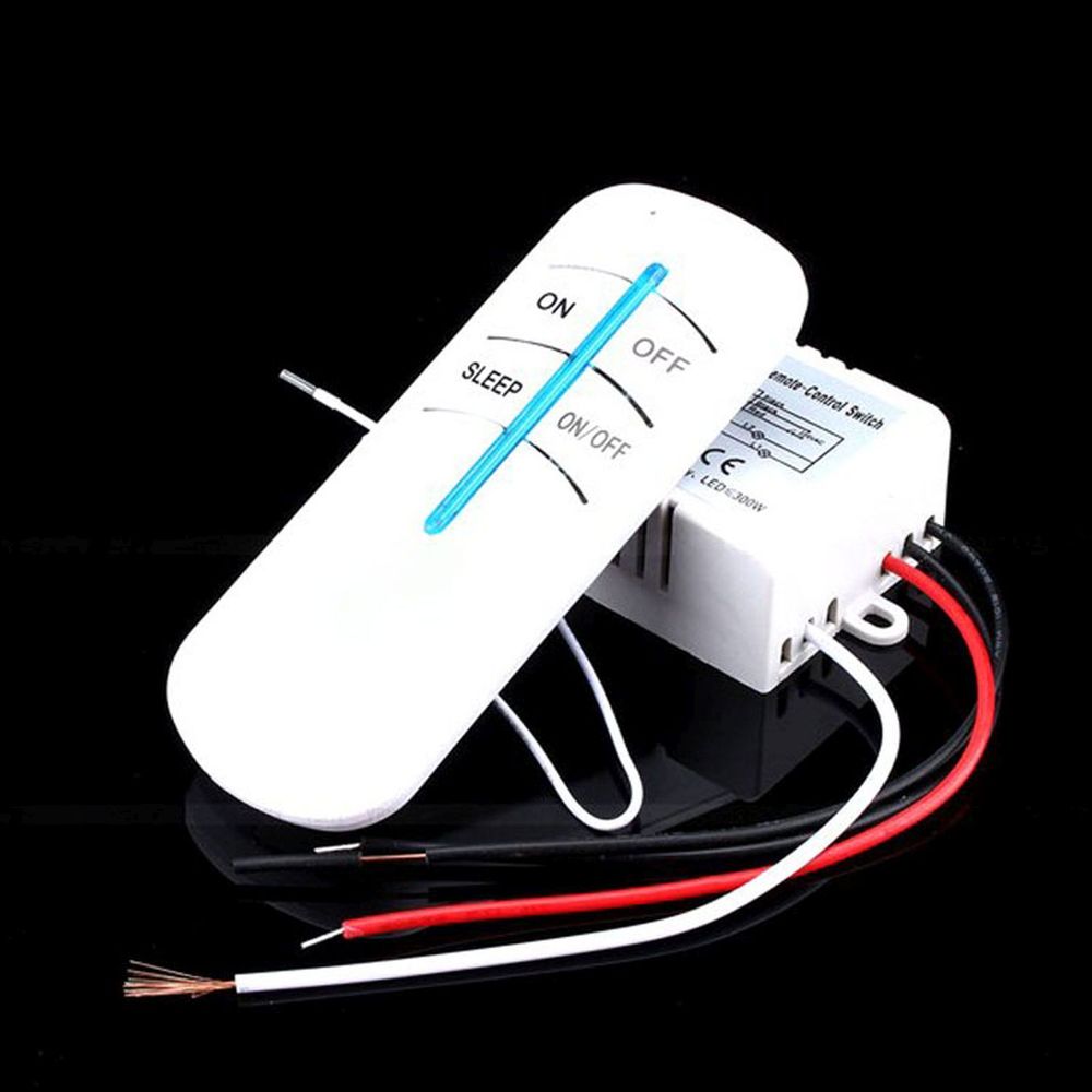 Funk-Schalter Set mit Fernbedienung Kabellos Wandschalter Funkschalter Lichtschalter 12V 30M 1000W Funk-Schalter Licht Funk Wandschalter Retoo