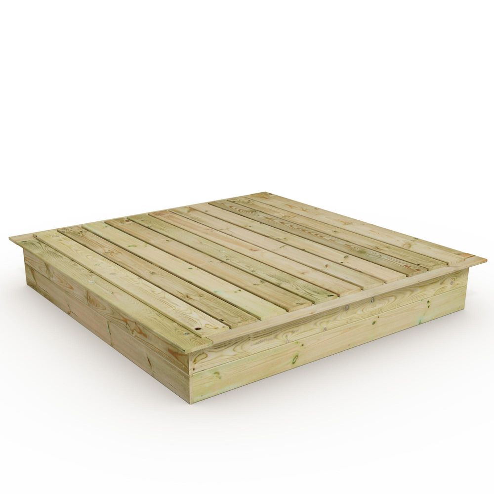 Sandkasten Wickey King Kong mit Sitzrand und abnehmbarem Deckel 195 x 195 cm