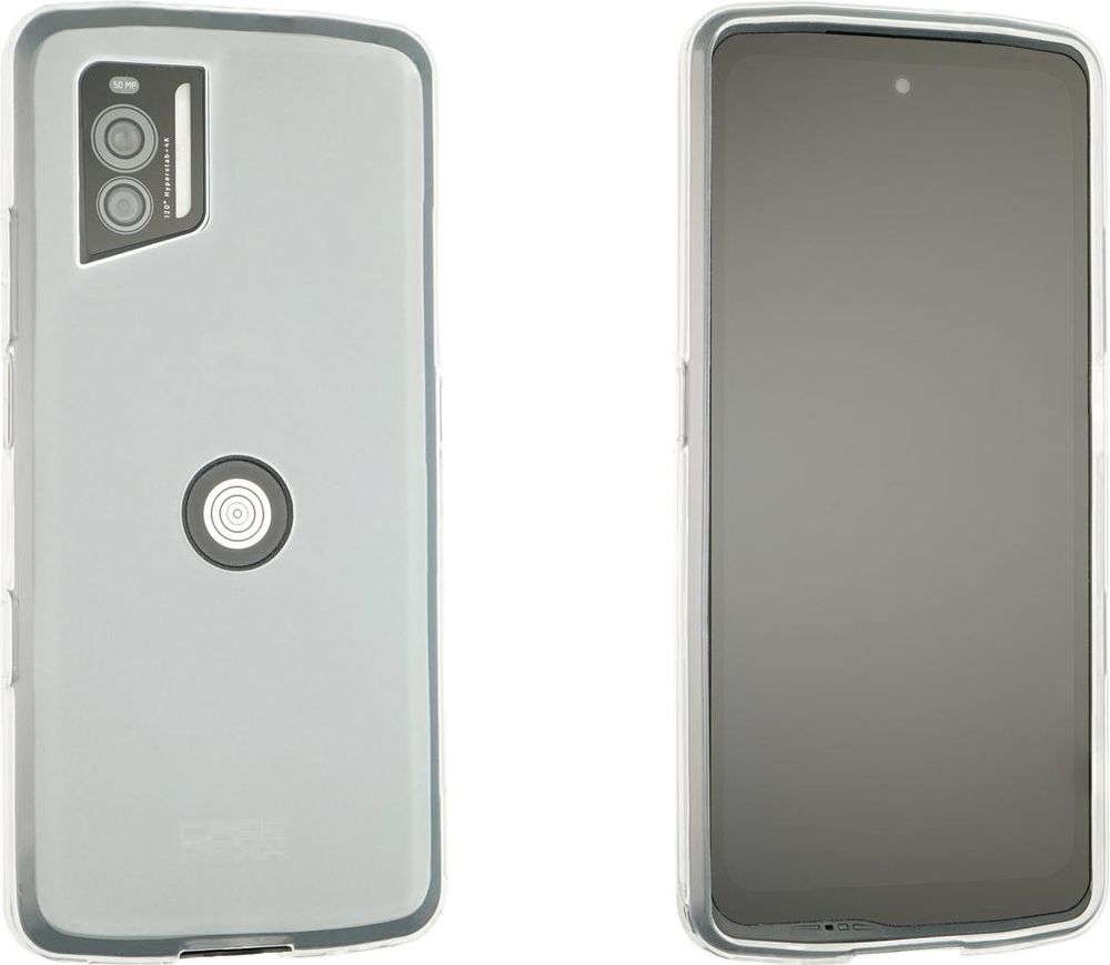 caseroxx Schutz-Hülle TPU-Hülle kompatibel mit Crosscall Stellar-X5 / X5s, Gummi Handy Tasche weiß-transparent
