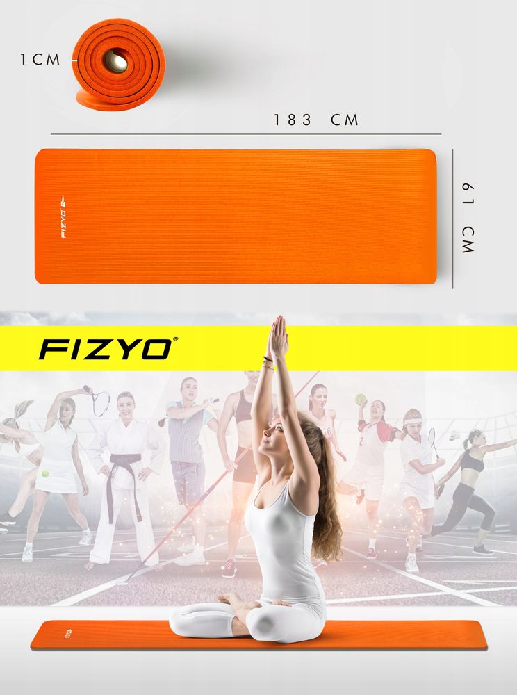 Osoba cvičící na gymnastické podložce NBR značky Fizyo – pozice jógy, pilatesu, gymnastiky