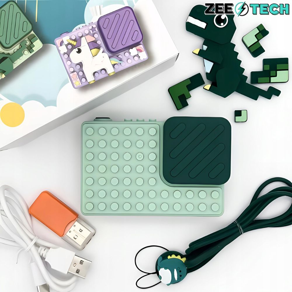 Digitale Kinderkamera 40Mp Selfie-Kamera Spiele + 32Gb Karte