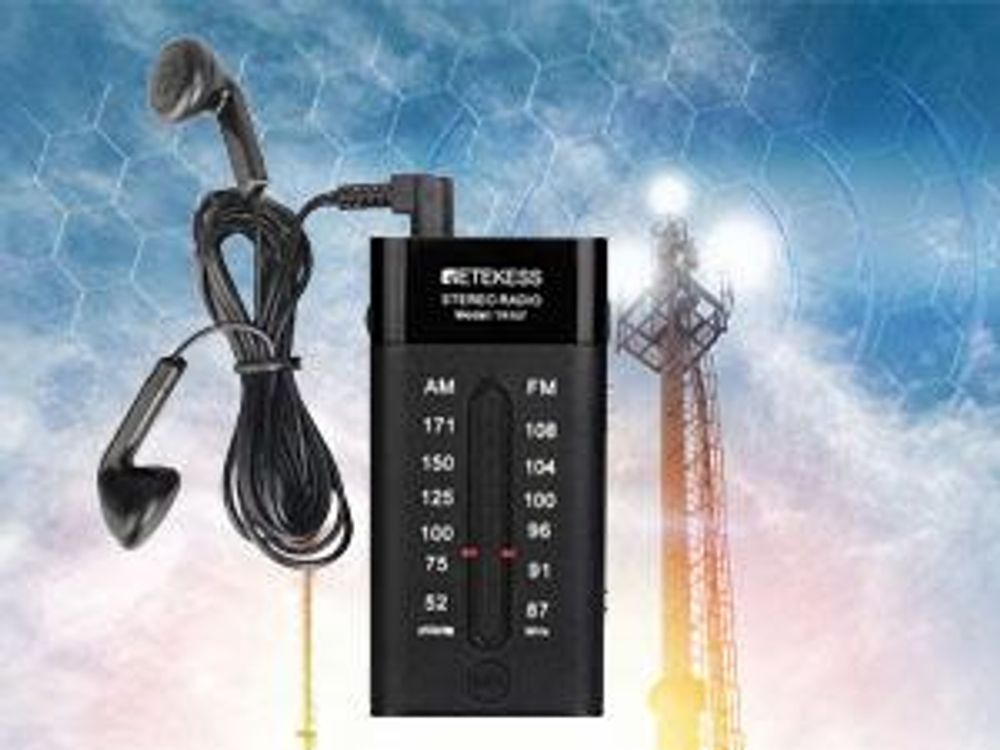 Retekess TR107 Tragbares mini Radio, FM AM-Taschenradio mit Kopfhörer, FM-Stereo, Tragbarer Radio, Transistorradio-Analog, Zeigerabstimmung, AAA-Batterie, zum Gehen, Joggen, Reisen (Schwarz)